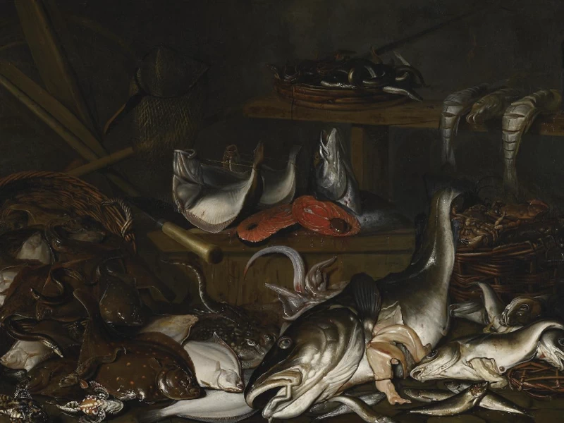 1636-Johannes Fabritius - Natura morta con pesci - Art Gallery of Ontario